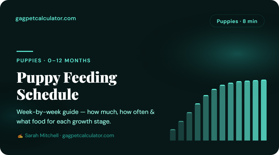 Puppy Feeding Schedule: Complete Age-by-Age Guide (0–12 Months)