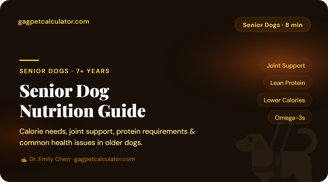 Senior Dog Nutrition: Complete Guide to Feeding Older Dogs