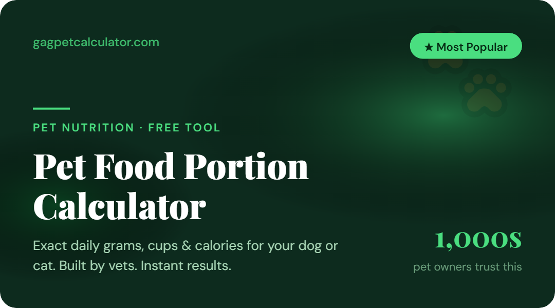 How Much Should I Feed My Dog or Cat? Pet Food Calculator 