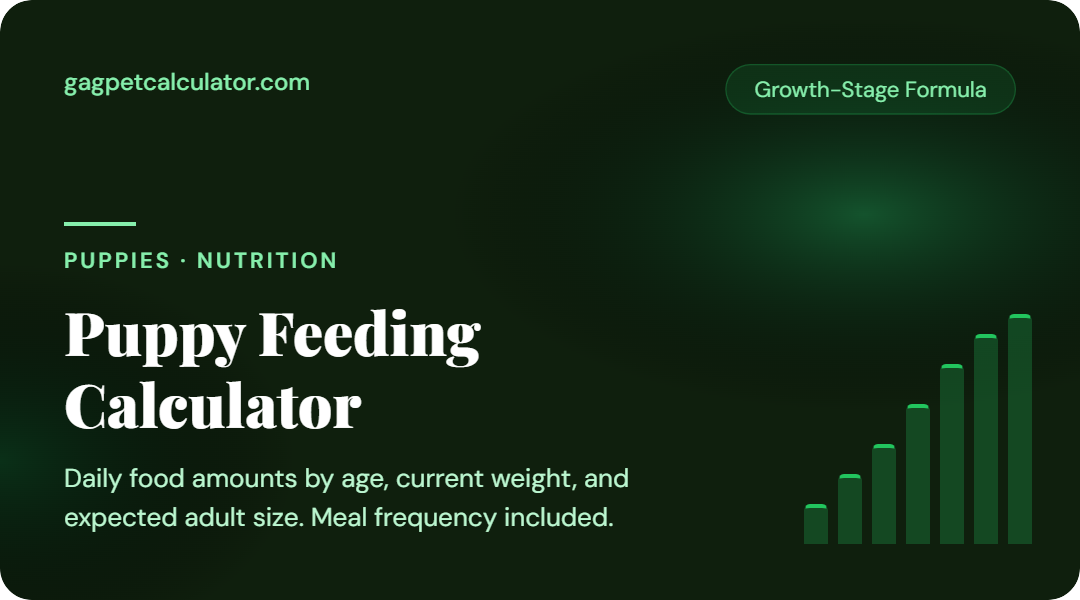 Puppy Feeding Calculator — How Much to Feed a Puppy